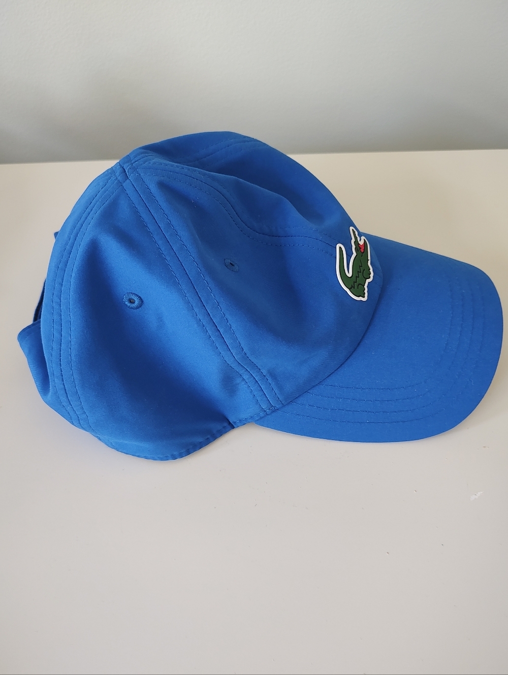 Lacoste Sport Tennis Novak Djokovic Men's Big Croc Microfiber Ball Cap Blue NWOT - Picture 7 of 13